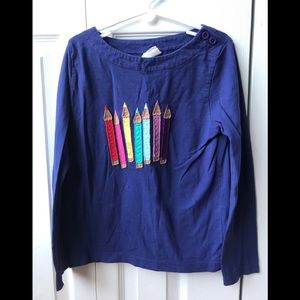 Mini Boden size 7-8 girls pencil shirt